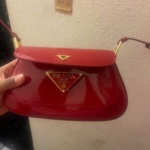 prada brushed leather bag